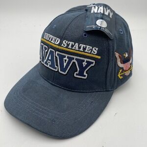 United States Navy Cap Hat Adjustable Strapback New tags Blue USN